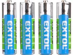 EXTOL 42000 baterie zink-chloridové 4ks 1,5V AAA (R03)
