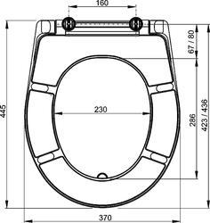 ALCADRAIN A601 duroplast WC sedátko - 2