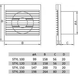 DOSPEL STYL 100 S ventilátor - 2